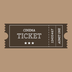 Cinema ticket, ticket, retro, circus ticket