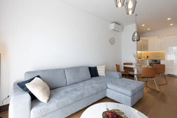 Fototapeta na wymiar Interior of a modern open plan apartment