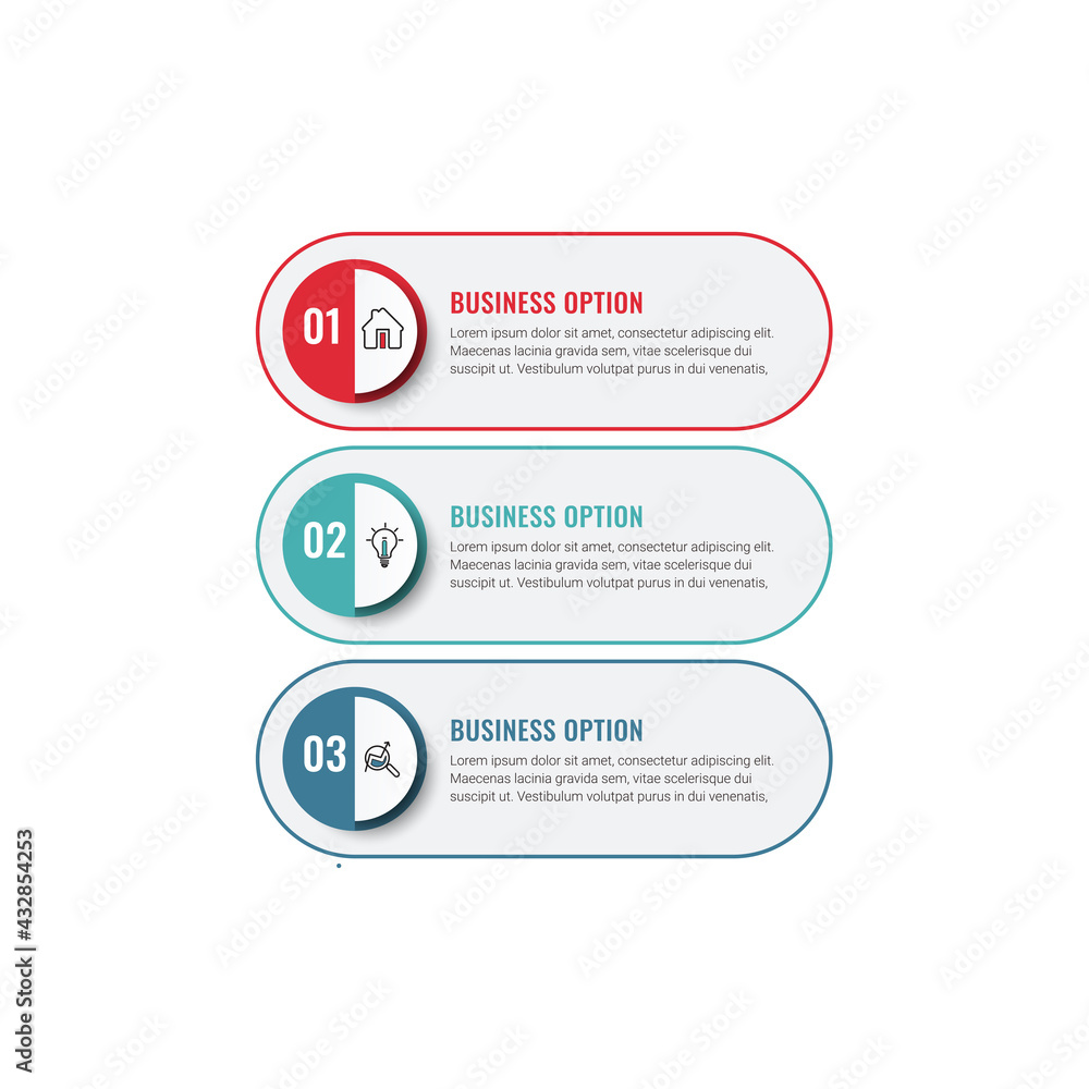 Poster vector illustration infographic design template with icons. can be used for workflow layout, diagram