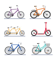 six bikes vehicles