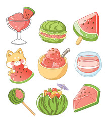 sticker watermelon