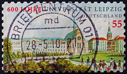 Postage stamp Germany 2009 Leipzig university