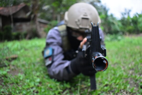 person with gun