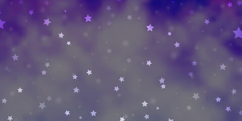 Light Purple vector layout with bright stars.