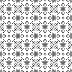 Geometric vector pattern with Black and white colors. abstract ornament for wallpapers and backgrounds.