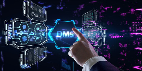 Document management DMS System Digital rights management. Business, Technology, Internet and...