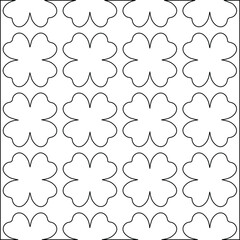 Geometric vector pattern with Black and white colors. abstract ornament for wallpapers and backgrounds.