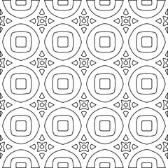 Geometric vector pattern with Black and white colors. abstract ornament for wallpapers and backgrounds.