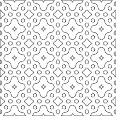 Geometric vector pattern with Black and white colors. abstract ornament for wallpapers and backgrounds.