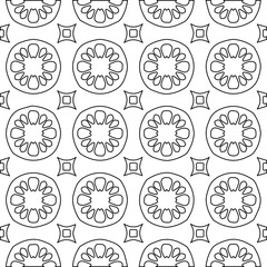 Geometric vector pattern with Black and white colors. abstract ornament for wallpapers and backgrounds.