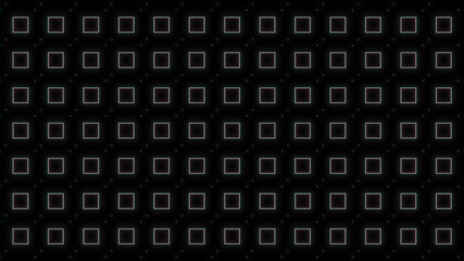 Abstract neon glow square background. Technology connection digital data and big data concept.