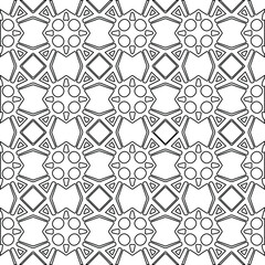 Geometric vector pattern with Black and white colors. abstract ornament for wallpapers and backgrounds.