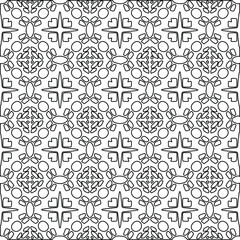 Naklejka na ściany i meble Geometric vector pattern with Black and white colors. abstract ornament for wallpapers and backgrounds.