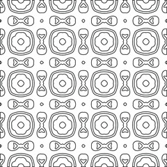 Geometric vector pattern with Black and white colors. abstract ornament for wallpapers and backgrounds.