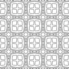 Geometric vector pattern with Black and white colors. abstract ornament for wallpapers and backgrounds.