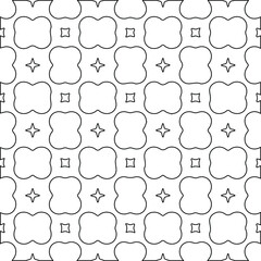 Geometric vector pattern with Black and white colors. abstract ornament for wallpapers and backgrounds.