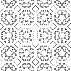 Geometric vector pattern with Black and white colors. abstract ornament for wallpapers and backgrounds.