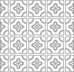 Geometric vector pattern with Black and white colors. abstract ornament for wallpapers and backgrounds.