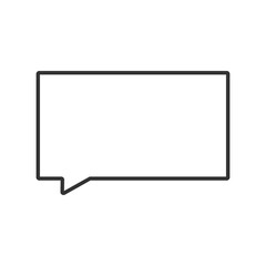 吹き出しイラスト、アイコン（太線）