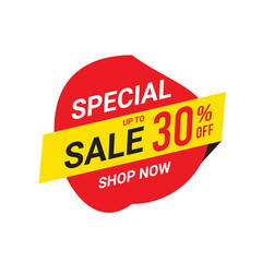 Up to 30% off, Special Sale, Sale and special offer banner, Special Offer Sale Banner