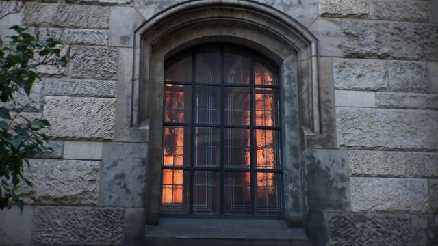 Evangelical Reformed Church window, Leipzig, Germany