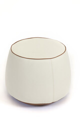 White hassock on white