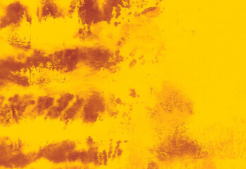 Yellow abstract dirty art. Crumpled paper
