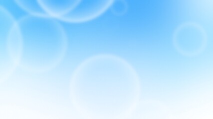 Abstract Blue smooth background with light bokeh ,Nature clear backgrounds in the morning