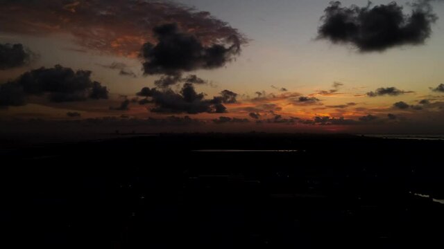 A time lapse video of the sun setting over the Lekki Coast