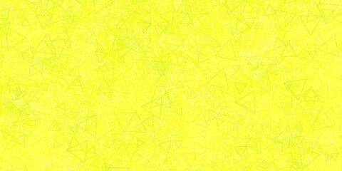 Light Green, Yellow vector layout with triangle forms.