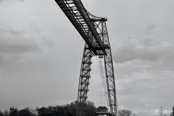 Newport Transporter Bridge, constructed in 1902 crosses the River Usk in Newport and is a grade 1...