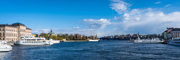 Fototapeta na wymiar View of Stockholm, Sweden, 