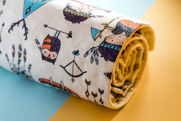 Sweet and cute baby blanket with Indian pattern