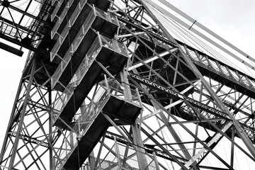 Newport Transporter Bridge, constructed in 1902 crosses the River Usk in Newport and is a grade 1...