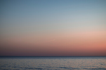 Obraz premium sunset photography, evening by the sea