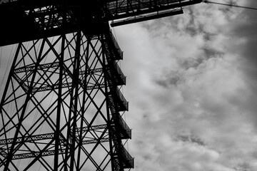 Newport Transporter Bridge, constructed in 1902 crosses the River Usk in Newport and is a grade 1...
