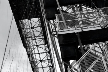 Newport Transporter Bridge, constructed in 1902 crosses the River Usk in Newport and is a grade 1...