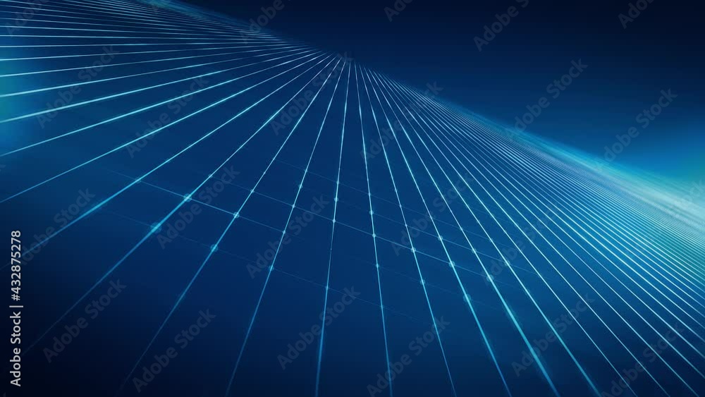 Poster Abstract Hi-Tech Plexus Facets And Tiles Seamless Loop/ 4k animation of an abstract high technology background with plexus facets and tiles seamless moving and looping