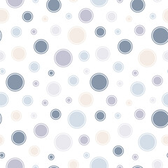 Vector seamless dotted pattern - colorful delicate design. Simple repeatable minimalistic background. Textile print