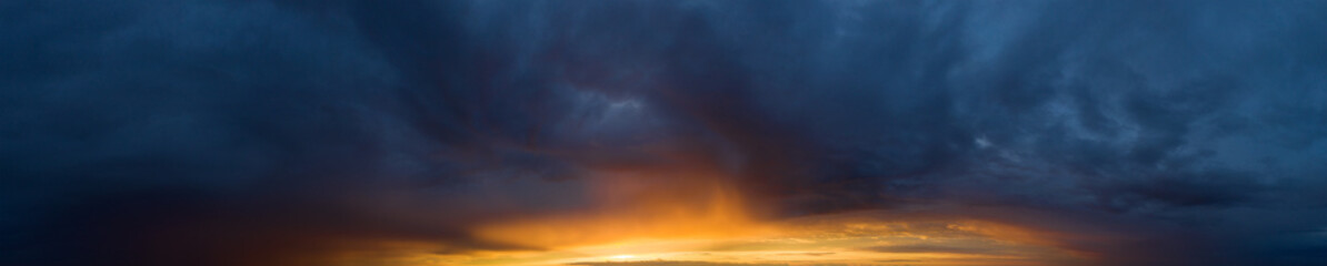 Naklejka na ściany i meble panorama sky. Beautiful cloud in the sunrise sky background. Sky banners background.