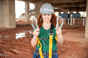 Woman in construction