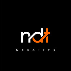 NDT Letter Initial Logo Design Template Vector Illustration