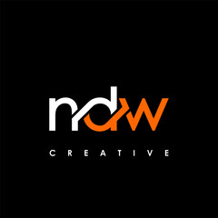 NDW Letter Initial Logo Design Template Vector Illustration