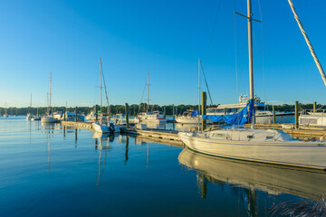 Fototapeta na wymiar Palmetto Bay Marina, Hilton Head Island, South Carolina, USA
