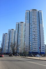 New tall residential buildings. Moscow. Russia.
