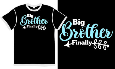 big brother finally, holiday gifts, kid clothes, promoted to big brother t shirt clothing