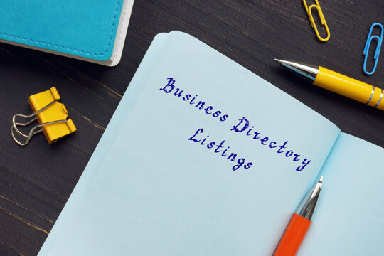 Legal concept about Business Directory Listings with inscription on the piece of paper.
