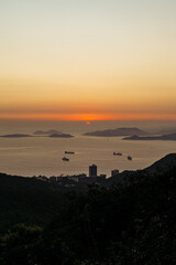 Sonnenuntergang Hong Kong Island