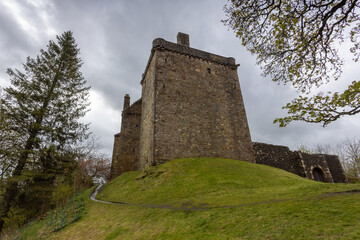 Fototapeta na wymiar Ruins of Castle Campbell, in Dollar, Scotland