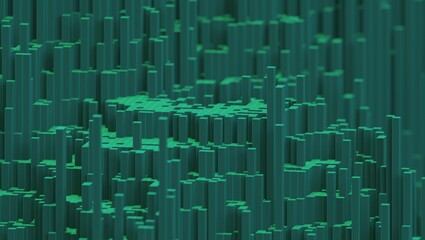 voxels abstract 3D computer generated background 